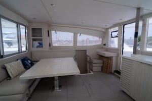 salon, Leopard 40, catamaran for sale