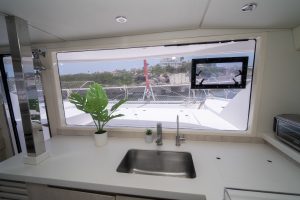 salon, Leopard 40, catamaran for sale