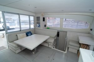 salon, Leopard 40, catamaran for sale