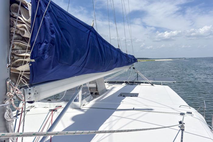 deck, Leopard 48, catamaran for sale