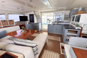 salon, Leopard 48, catamaran for sale