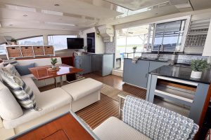 salon, Leopard 48, catamaran for sale