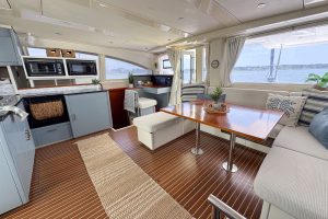 salon, Leopard 48, catamaran for sale