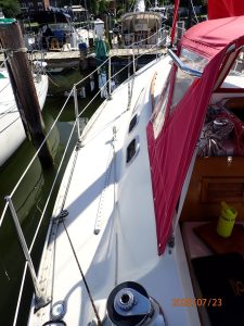deck, Scanmar 35, sailboat for sale