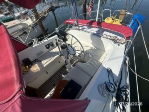 cockpit, Scanmar 35, sailboat for sale
