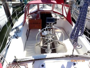 cockpit, Scanmar 35, sailboat for sale