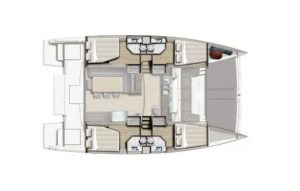 diagram, Bali 4.3, catamaran for sale