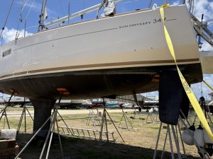 boatyard, Jeanneau 349, sailboat for sale