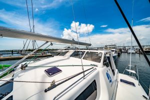 deck, St Francis 50, catamaran for sale