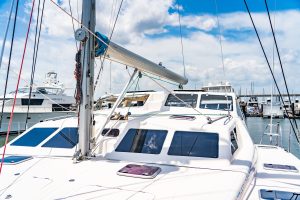 deck, St Francis 50, catamaran for sale