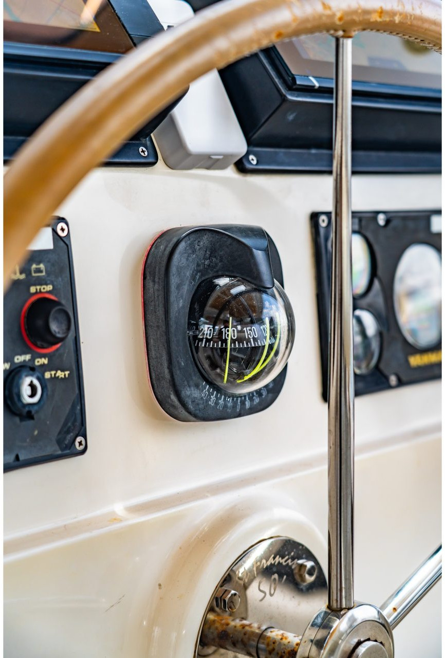 helm, St Francis 50, catamaran for sale
