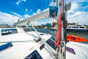 deck, St Francis 50, catamaran for sale