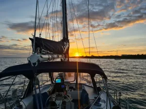 helm, Morgan 43, sailboat for sale