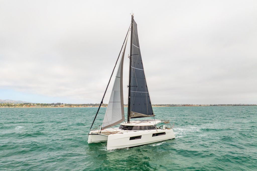 2024 Nautitech 44 Open catamaran S/V Asgard under way