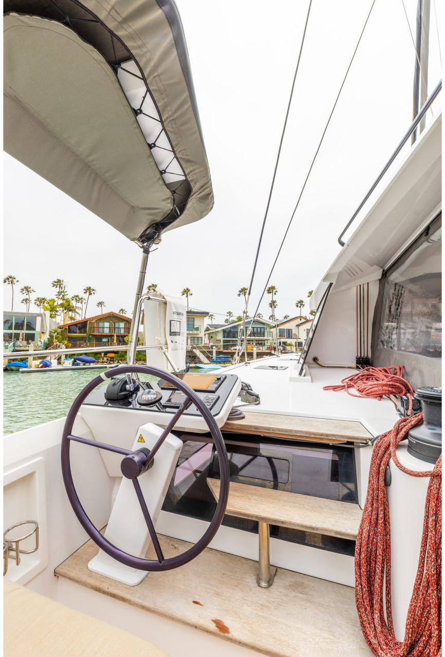 helm, Nautitech 44 Open, catamaran for sale