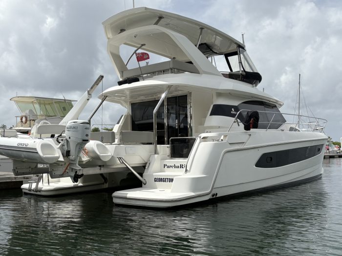 exterior, Aquila 44, power catamaran for sale