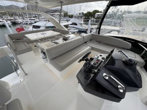 cockpit, Aquila 44, trawler for sale