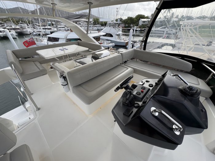 cockpit, Aquila 44, power catamaran for sale