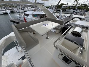 cockpit, Aquila 44, trawler for sale