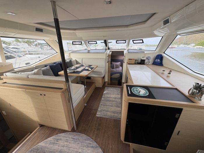 salon, Aquila 44, power catamaran for sale