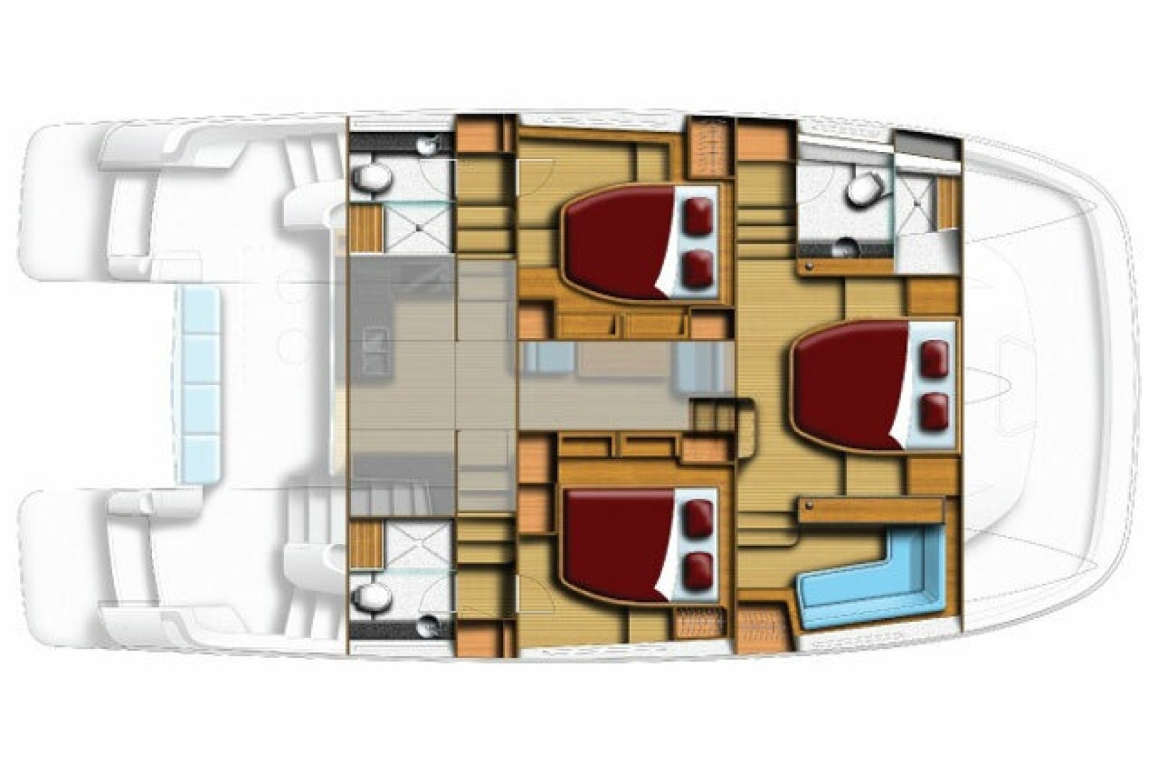 diagram, Aquila 44, trawler for sale
