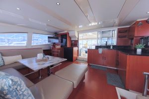 salon, Leopard 48, catamaran for sale