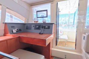 navigation station, Leopard 48, catamaran for sale
