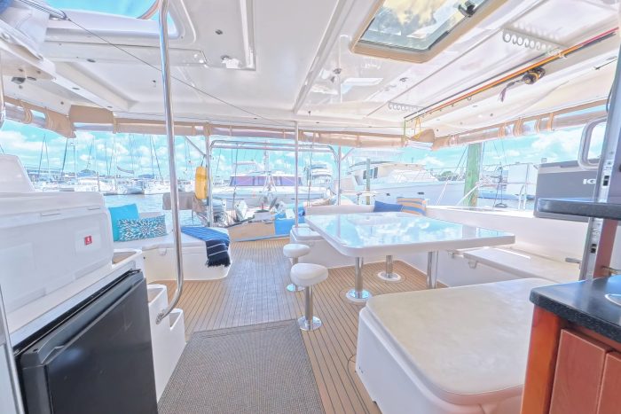 deck, Leopard 48, catamaran for sale