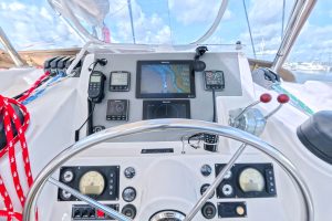 helm, Leopard 48, catamaran for sale