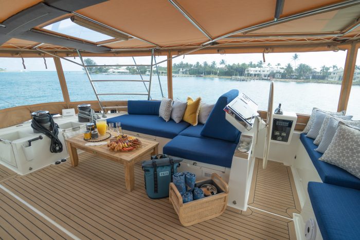 cockpit, Lagoon 620, catamaran for sale