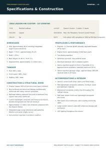 diagram, Lagoon 440, catamaran for sale