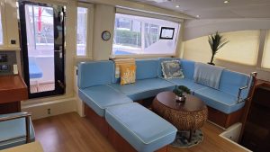 salon, Leopard 48, catamaran for sale