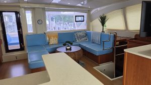 salon, Leopard 48, catamaran for sale