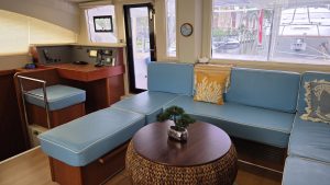 salon, Leopard 48, catamaran for sale