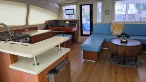 salon, Leopard 48, catamaran for sale