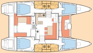 diagram, Lagoon 450, catamaran for sale