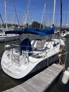 cockpit, Catalina 320, sailboat for sale