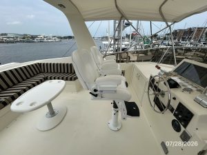 helm, Hatteras, trawler for sale