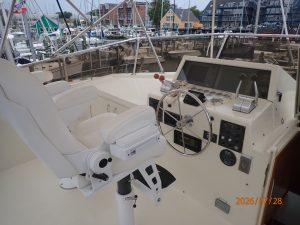 helm, Hatteras, trawler for sale