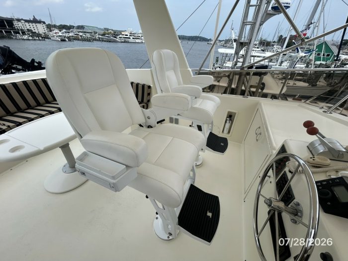 helm, Hatteras, trawler for sale