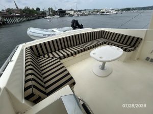 cockpit, Hatteras, trawler for sale