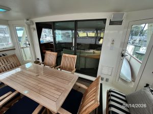cockpit, Hatteras, trawler for sale