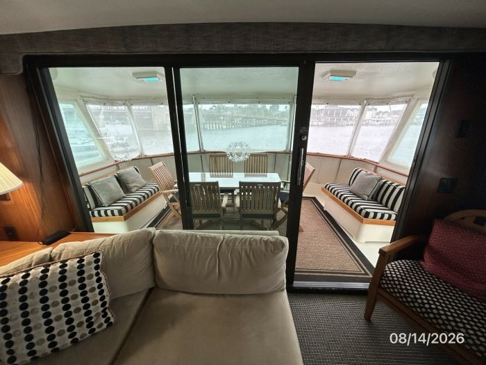 salon, Hatteras, trawler for sale