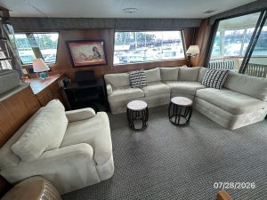 salon, Hatteras, trawler for sale
