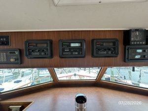 navigation station, Hatteras, trawler for sale