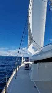 underway, Lagoon 450, catamaran for sale