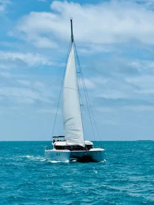 underway, Lagoon 450, catamaran for sale