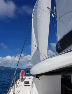 underway, Lagoon 450, catamaran for sale