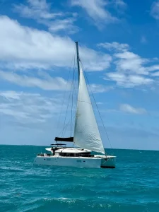 underway, Lagoon 450, catamaran for sale