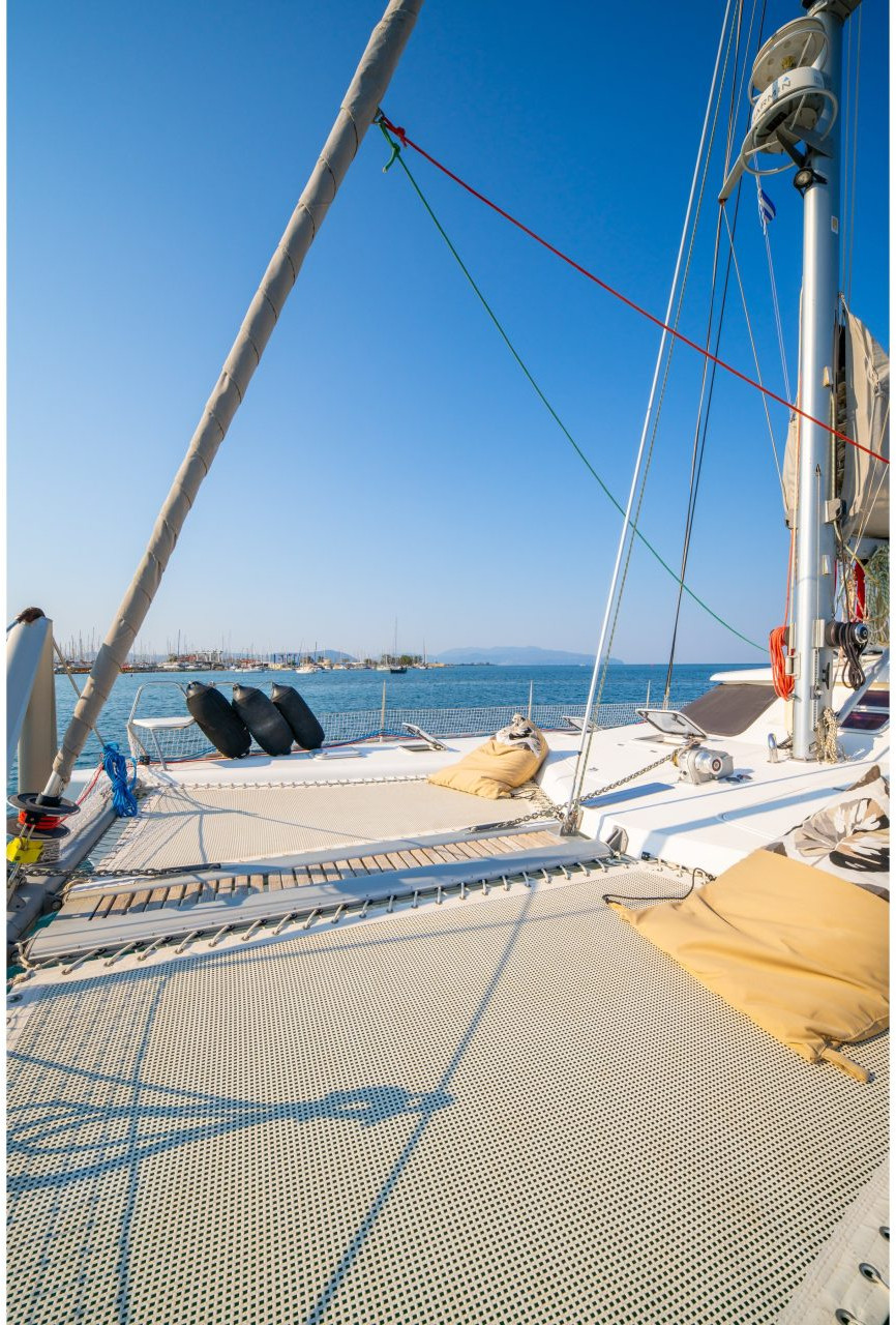 deck, Knysna 480, catamaran for sale